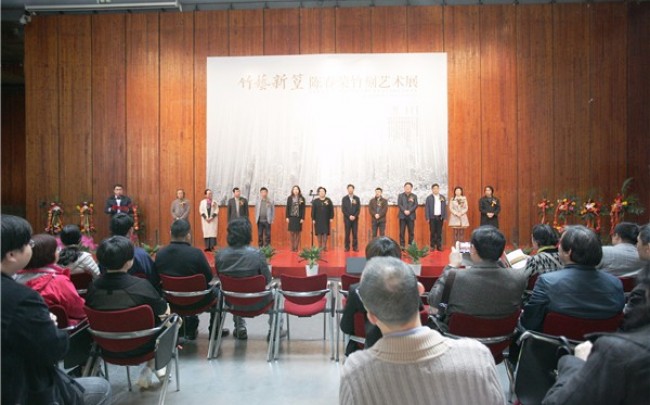 国家高级工艺美术师陈春荣竹刻作品今天展出