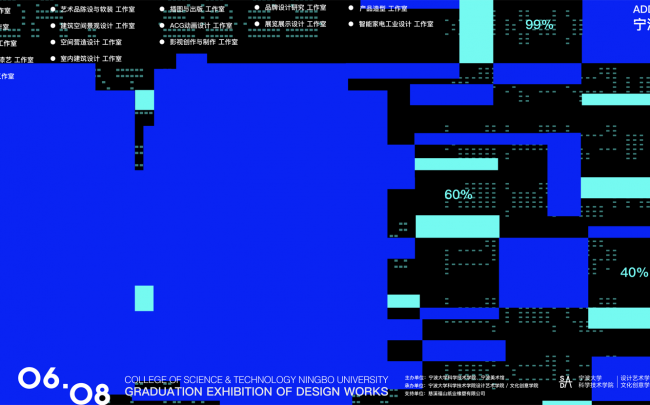 Loading 99%: Graduation Exhibition of Design Works by College of Science & Technology Ningbo University