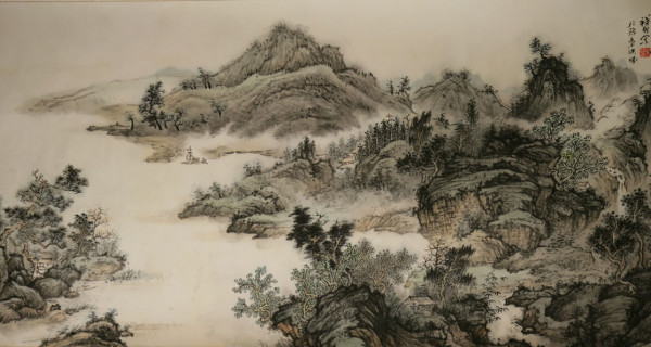 四明山清流图