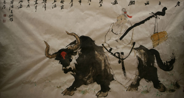 老子出关图
