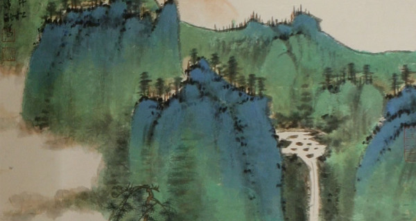 云鹤归松