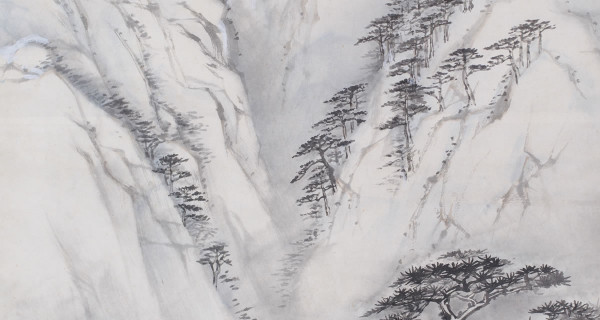 泰山飞雪图